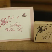 DIY happy Valentines Day резиновые деревянные штампы для stempel carimbo открытка или Закладка Скрапбукинг штамп 8*6 см