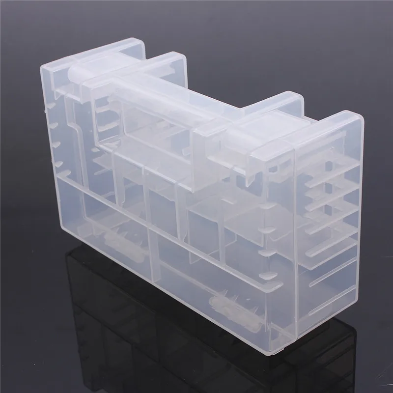 

Translucent Hard Plastic Case Holder Storage Box for AA AAA C Battery Useful Battery Box Boxs Home House Tool Tools
