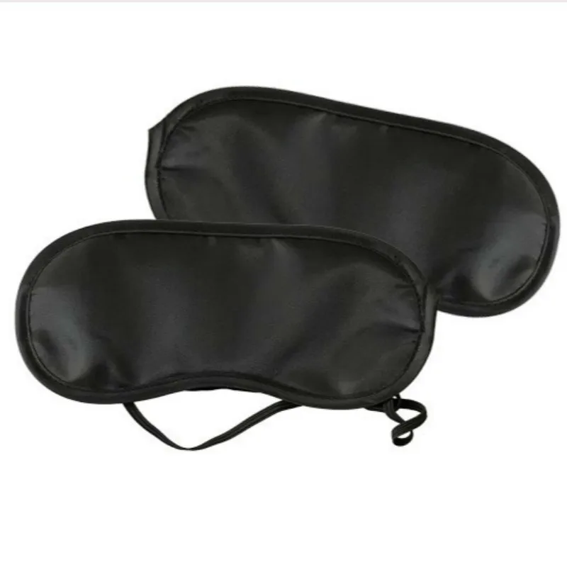Buy Breathable Polyester Fiber Eye Mask Solid Black