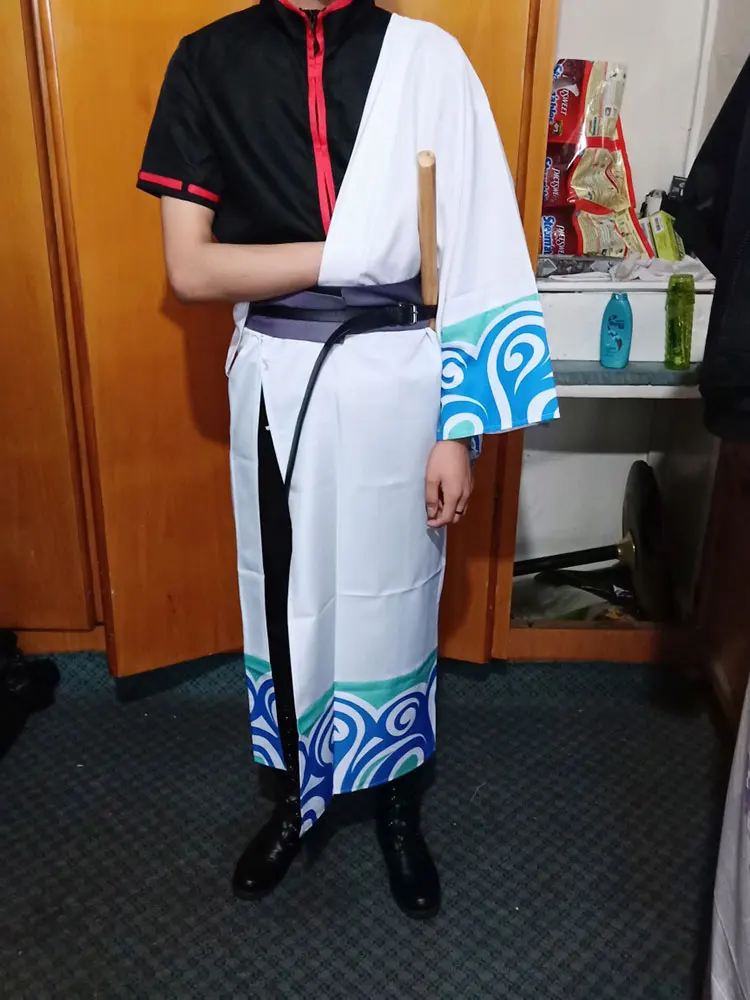 Хит продаж Аниме Gintama костюм Саката гинтоки кимоно равномерное взрослых для