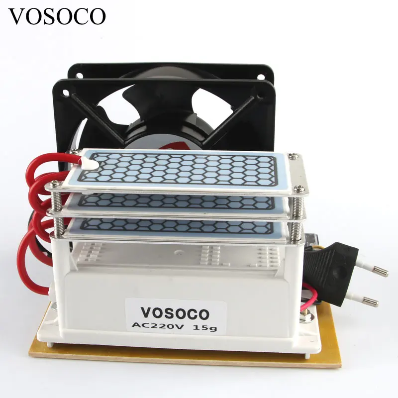 

Ceramic Ozone Generator 15g/h Three Integrated Long Life Ceramic Plate Ozonizer Air Water Air Purifier