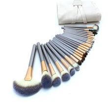 2016 HOT Professional 24 pcs Makeup Brushes Set tools Make-up Toiletry beige Make Up Brush kit with beige Case Face care/ 18 pcs