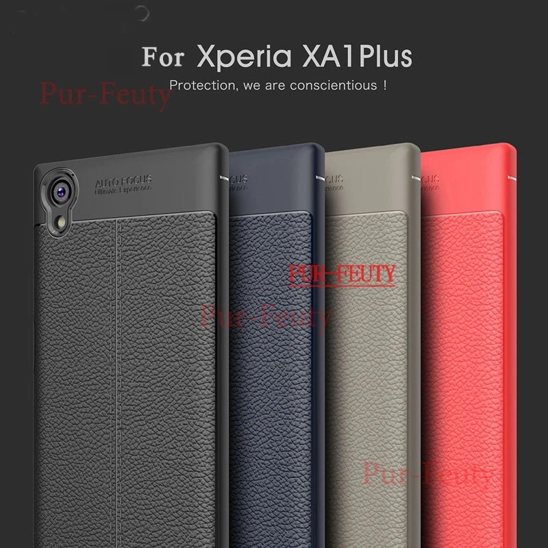 

For Sony XA1 Plus Dual Case Cover Silicone Leather Cover Phone Cases for Sony Xperia XA1 Plus xa 1 plus g3421 g3412 g3416 g3423