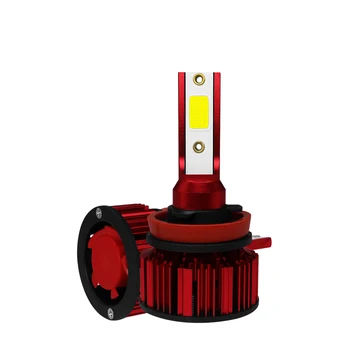 

2 X H8/H9/H11 Car Headlight Bulb Q1 LED 25W 3000LM 9V-36V IP68 Waterproof 6000K Cold White 200M Light Range 360 Degree Beam
