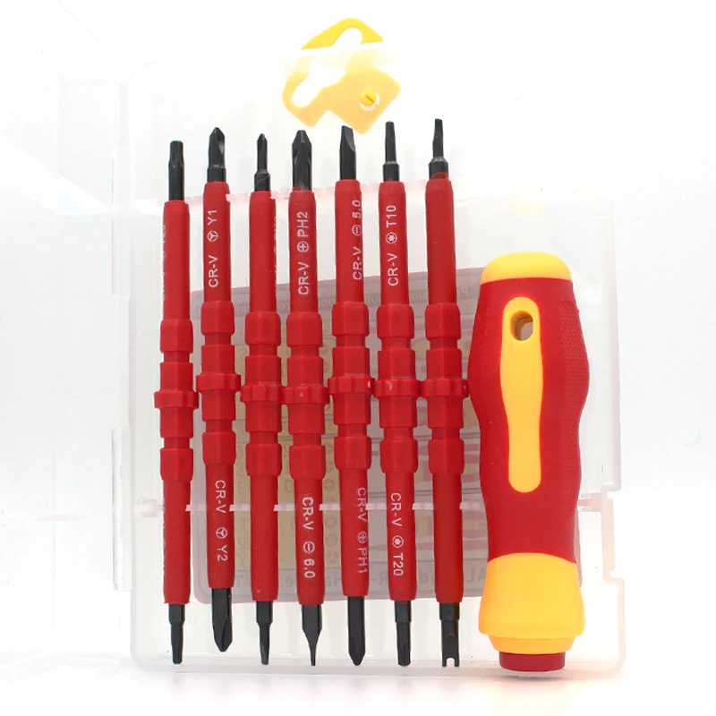 

15 In 1 Magnetic Precision Screwdriver Set DIY Hand Tool Kit Torx Cross Flat Y U-Shape Slotted Screw Driver for Laptop