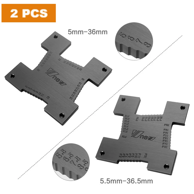 2 шт. высокоточный измеритель высоты 5-36,5 мм деревообрабатывающий фрезерный станок стол электрическая циркулярная пила гравировальный станок измерительный инструмент линейка