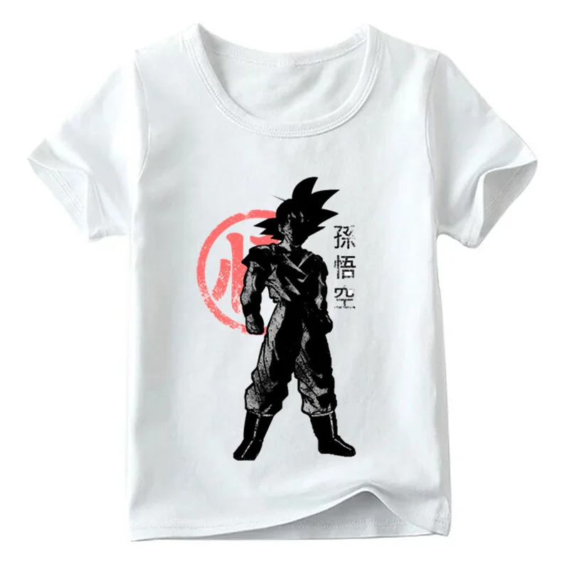 Коллекция года, Детская футболка «Goku» в японском аниме «Dragon Ball Z», летняя футболка с короткими рукавами для маленьких мальчиков и девочек детская повседневная одежда, HKP253