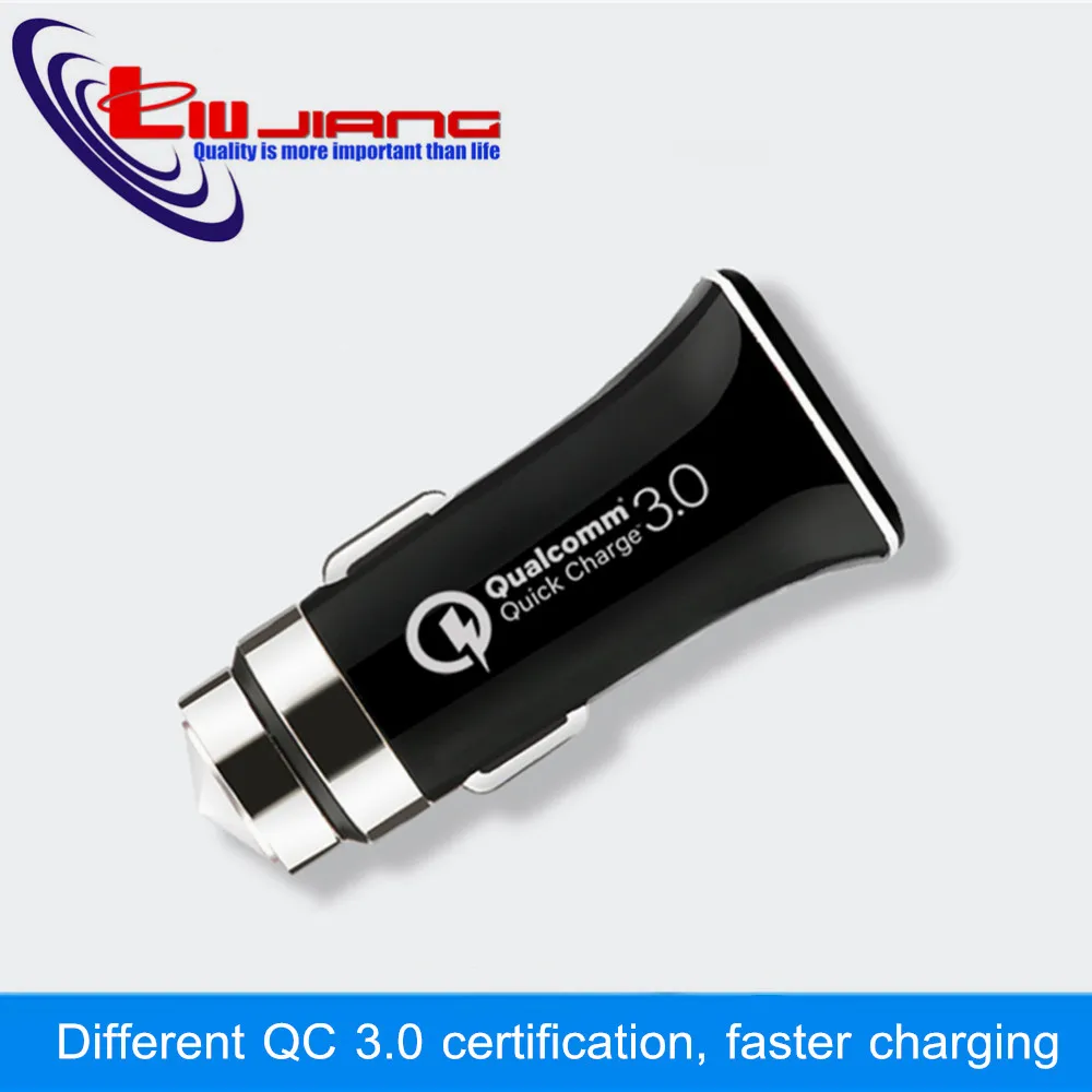 

Liujiang USB Car Charger Quick Charge 3.0 Mobile Phone Car-Charger Adapter for iPhone 8 Samsung for Xiaomi Car Phone Charger