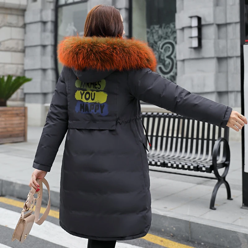 Новое поступление, женские зимние куртки с обеих сторон, можно носить с капюшоном, длинные женские пальто, парки с хлопковой подкладкой, Casaco Feminino