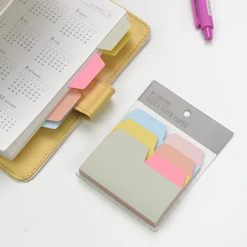

90Pc/Pack Fresh Candy Color Memo Index Notepad Notebook Memo Pad Self-Adhesive Sticky Notes Bookmark Gift Stationery M0040