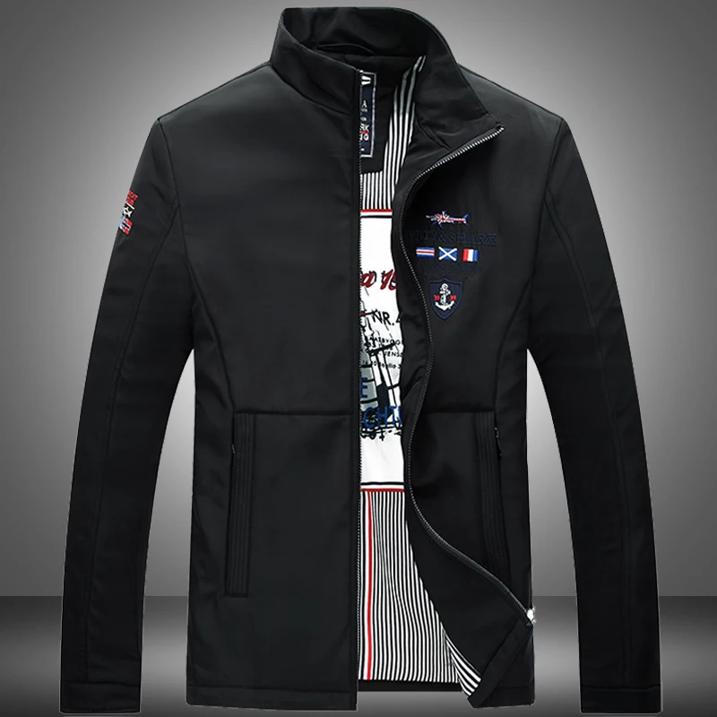 2018 Good quality Casual shark Jacket Brand Clothing Outerwear men