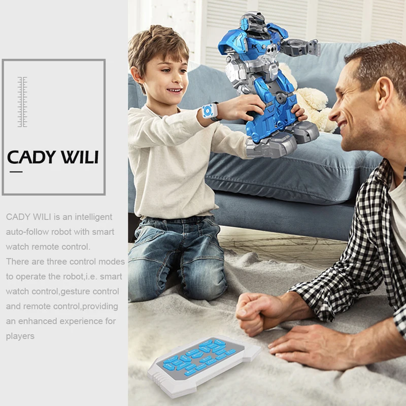 JJRC R5 Robot Intelligent Programmable Auto Music Dance RC Robot For Children Smart Watch Follow Gesture Sensor RC Toys Robo