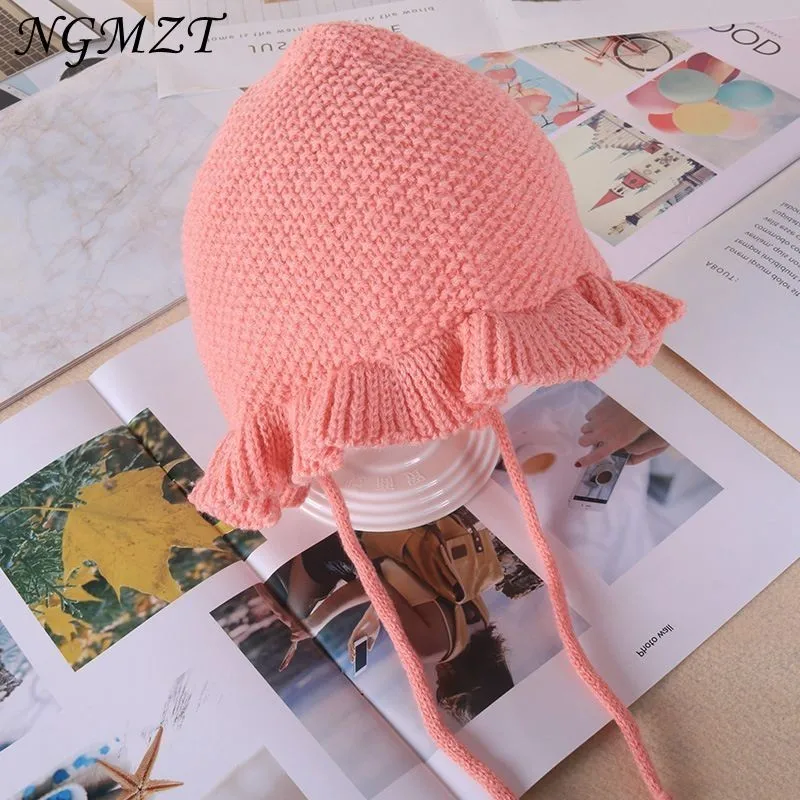

Fashion Princess Wool Hat Baby Winter Hat Knitted Hat Newborn Bonnet Enfant Baby Hats For Boys Girls Thick Cap