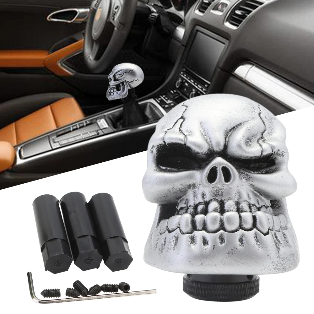 Universal Car Manual Gear Shift Knob Stick Shifter Lever Wicked Carved