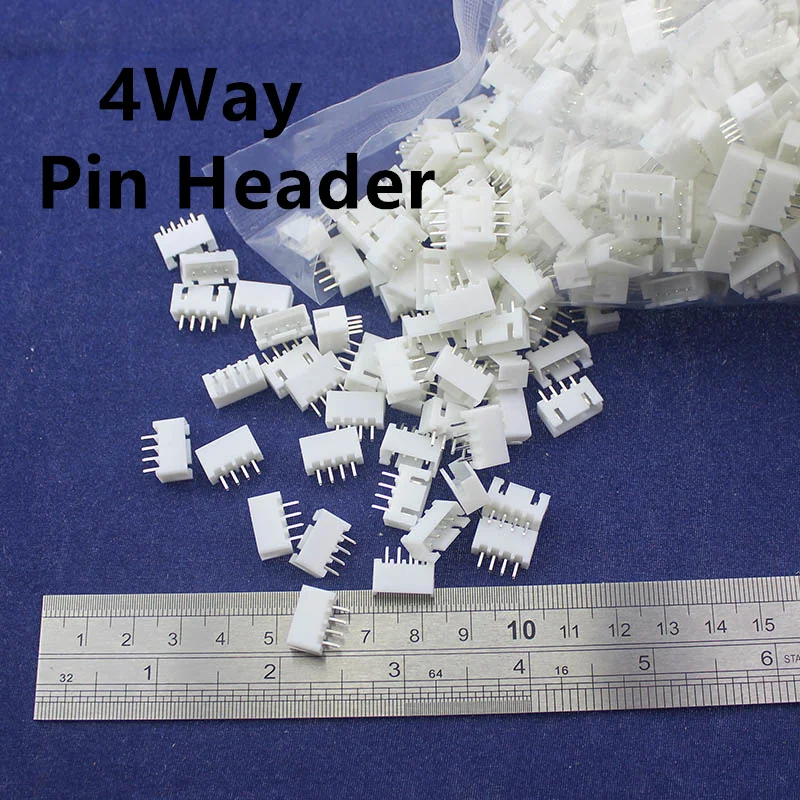 Бесплатная доставка 100 шт 4Way 2 54 мм Шаг контактный разъем XH 4p|connector xlr|connector fpcconnector