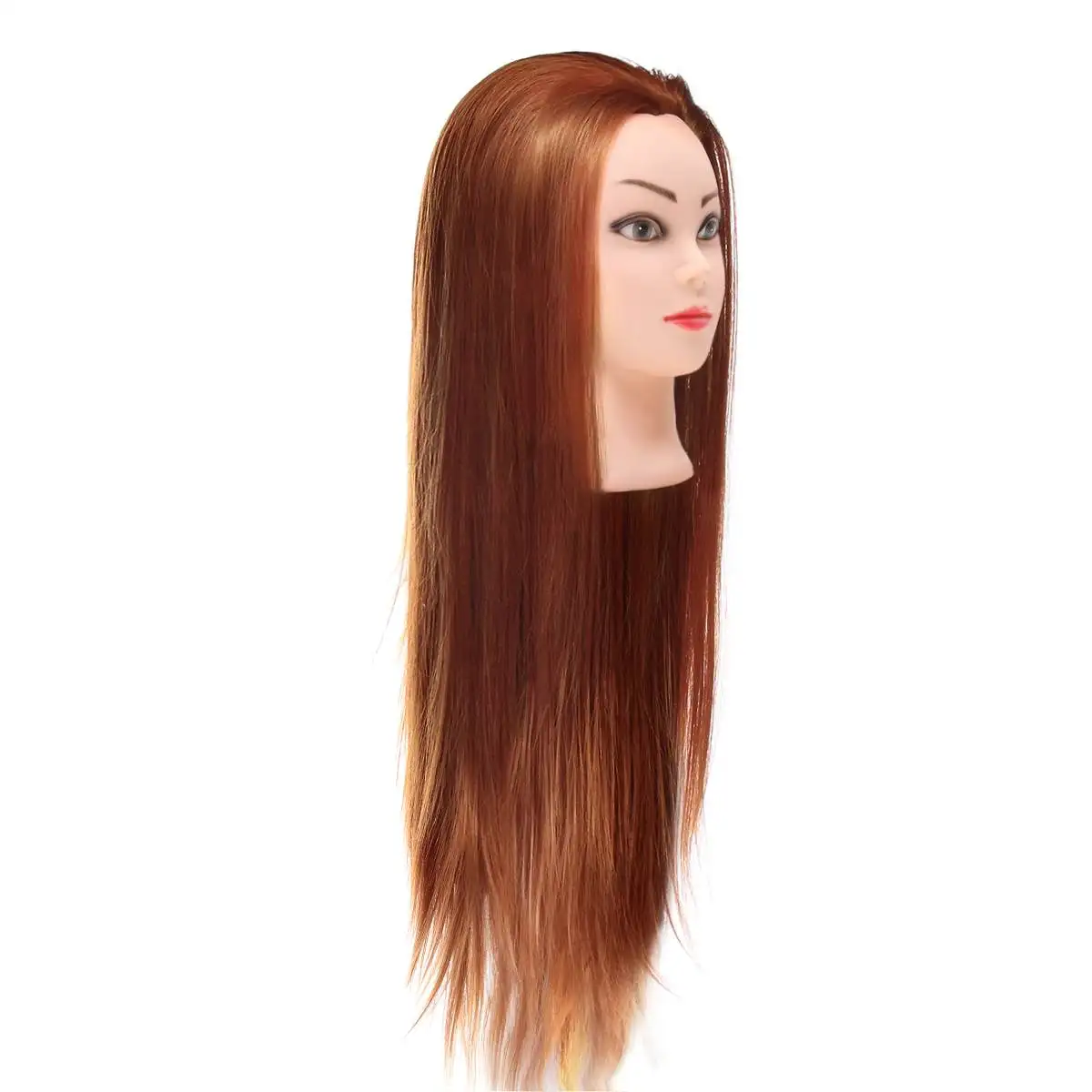 70 см длинные прямые волосы Парикмахерская Учебная практика манекен голова салон женщины парикмахер Стайлинг головы