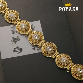 

free shippping Moroccan Disk Caftan wedding gold and silver Metal belt for women