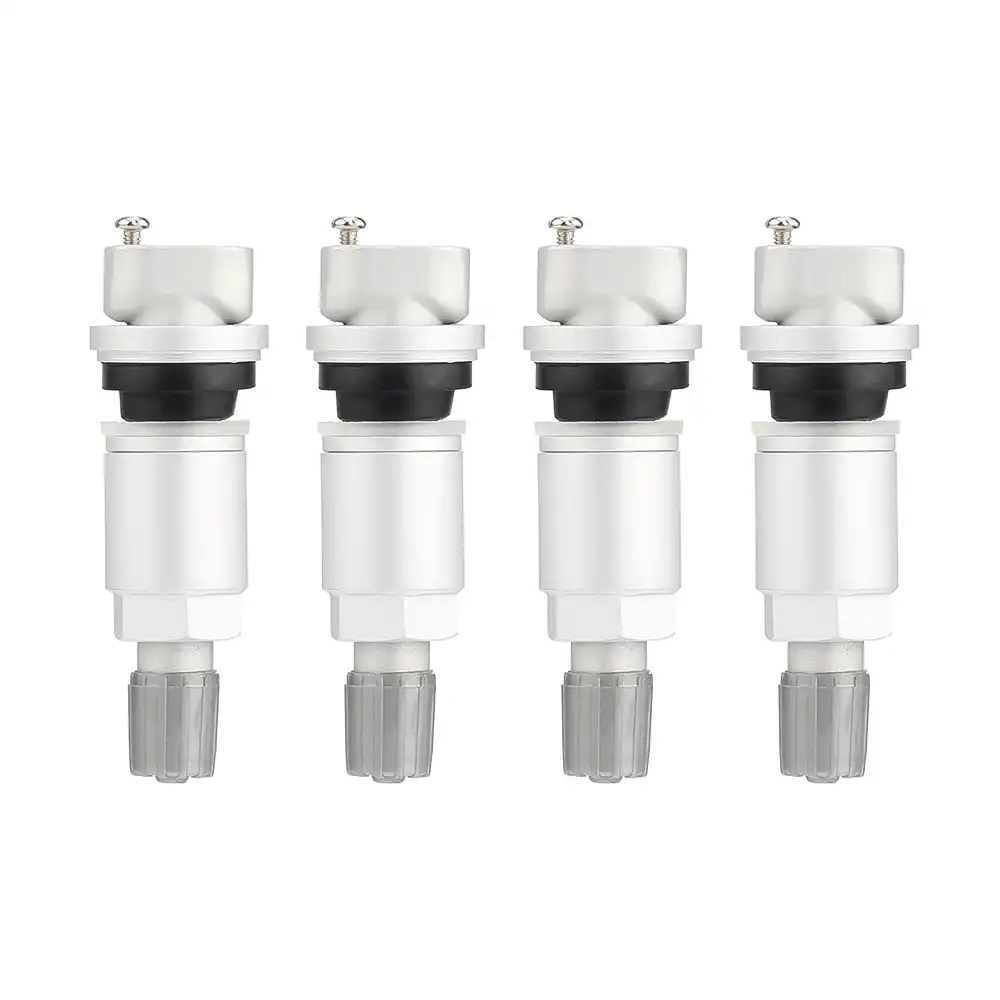 4x TPMS presión neumáticos sensores metal válvula negro para jeep chrysler dodge