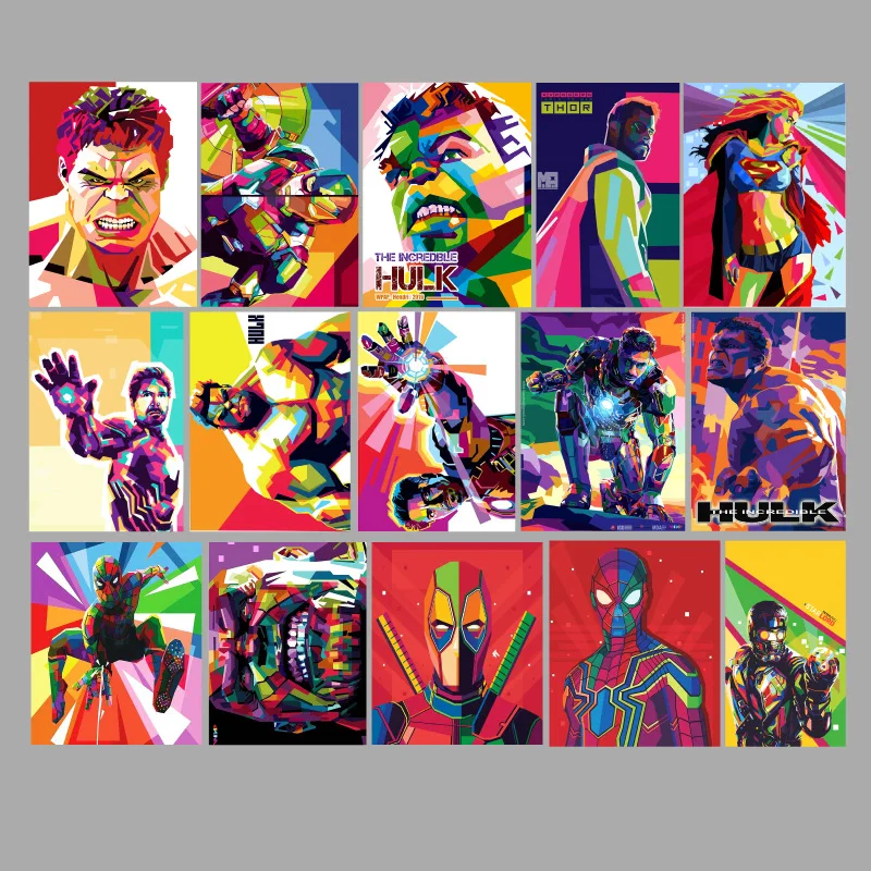 51 шт Marvel мультфильм стикер скейтборд холодильник мото каракули бумажная тележка