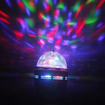 

E27 LED 220V RGB LED Stage Effect Light Bulb Auto Rotating Crystal Magic Ball LED Bulb Lamp 3w Disco DJ Party KTV Bar Club