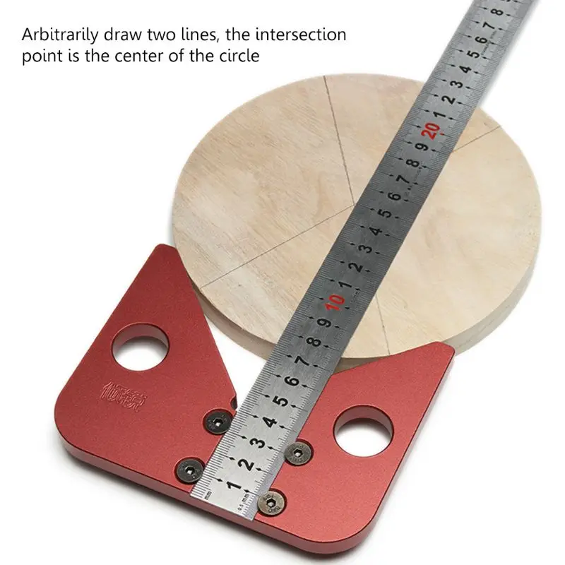  45 degree angle scribe round center line scribe wood ruled carpenter round heart ruler layout gauge