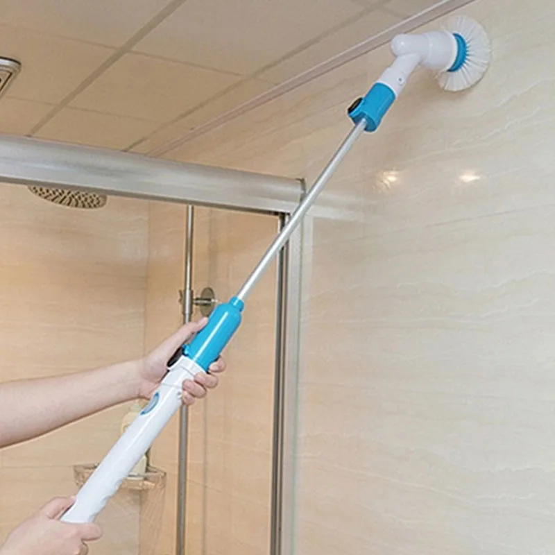 Turbo Scrub Electric Brush Head Cleaner for Tile Bathroom Kitchen Multifunction Used US Plug |