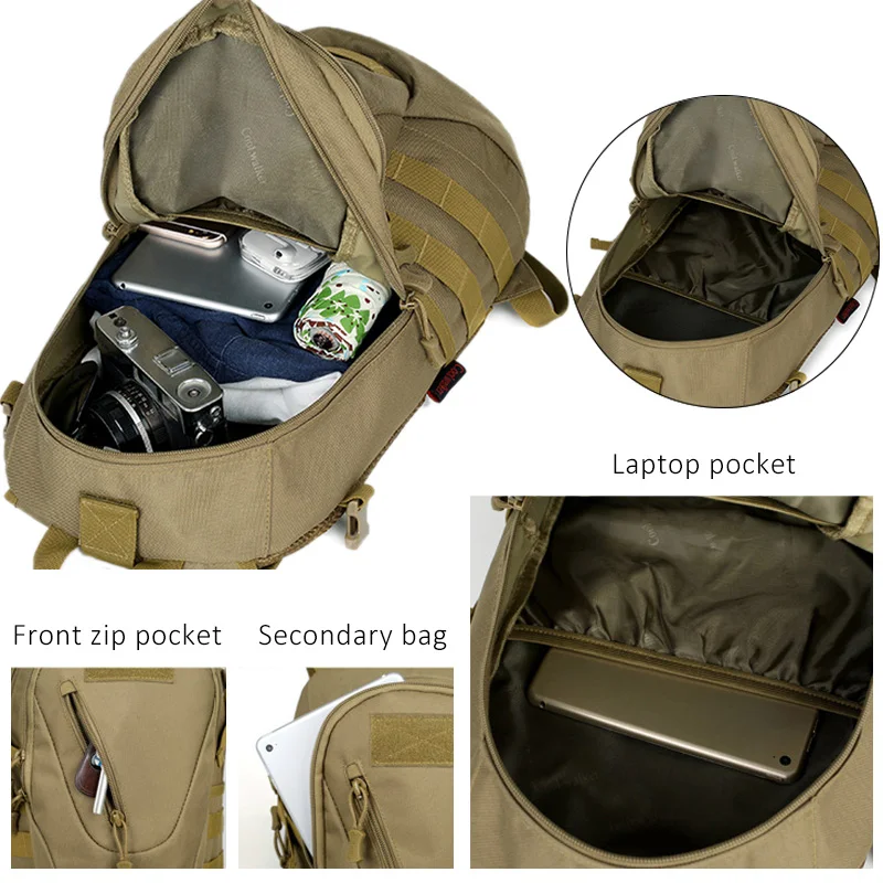 Открытый военный тактический армейский разгрузочный рюкзак охотничий рюкзак Molle для альпинизма 30л Внешняя usb зарядка Cocuk Canta