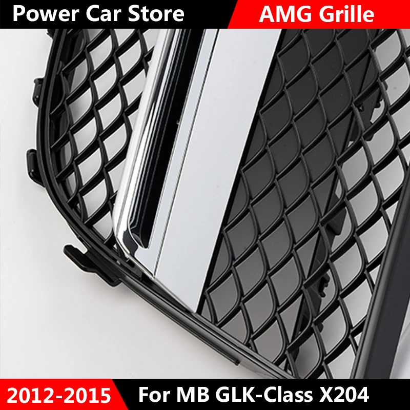 AMG стильная решетка для X204 части кузова передняя средняя решетка для Mercedes GLK AMG класс X204 SUV Автомобильная решетка 2012- год
