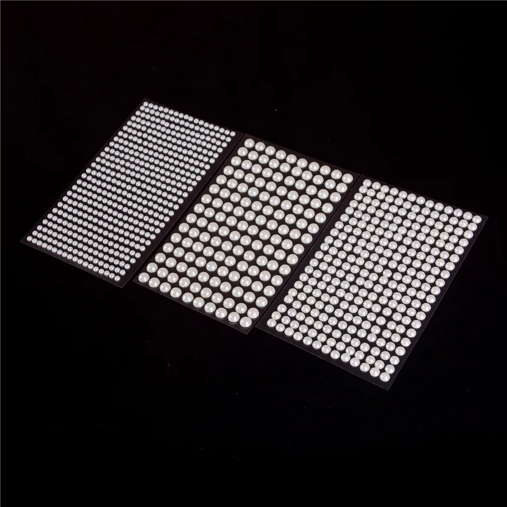 En Ligne 3 tailles Belle Perles autocollants Imitation Perles Acrylique Auto Adhésif Accessoires Mobile Personnalisé Diamant Ordinateur Portable Peaux