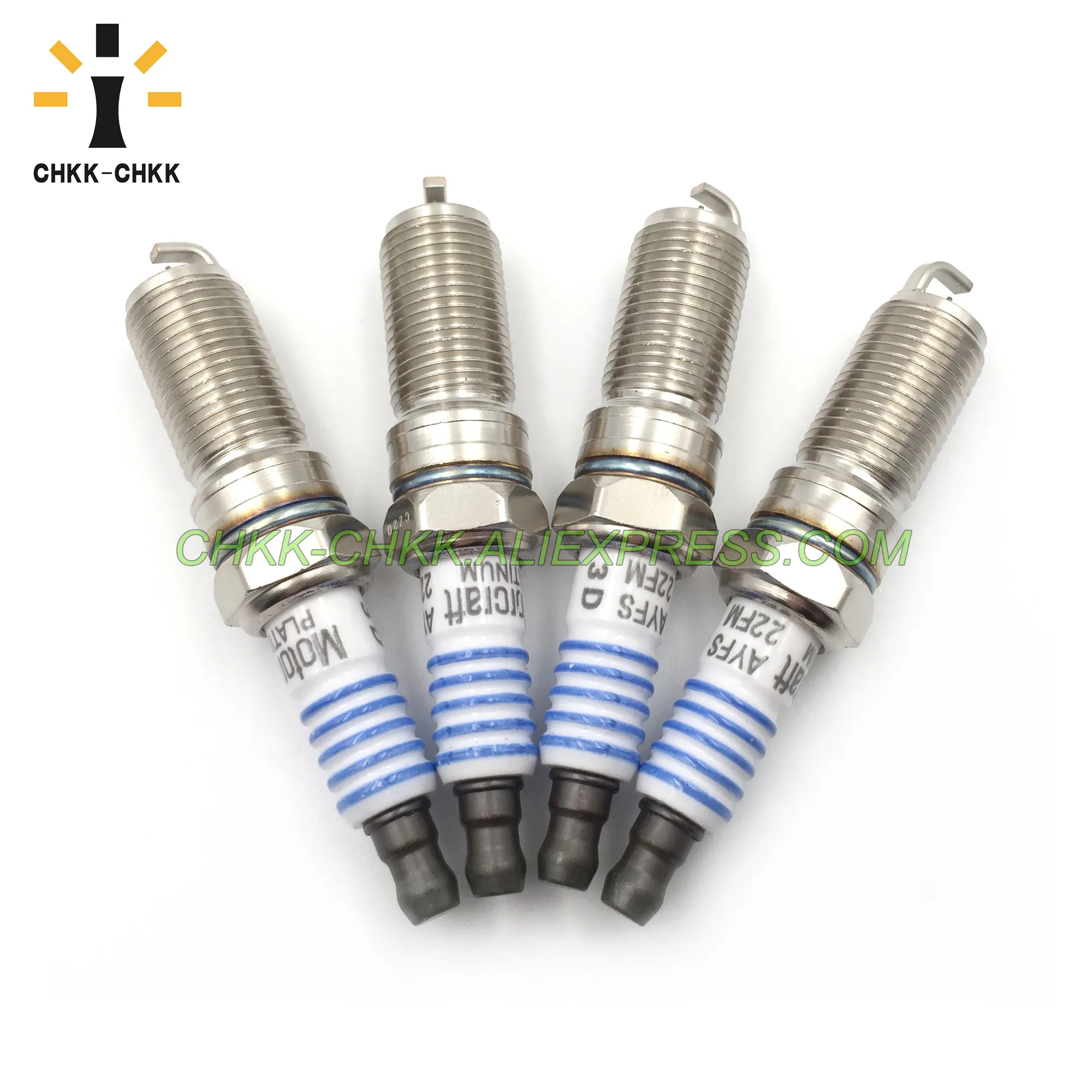 

4PCS CHKK-CHKK SP-411 AYFS22FM Iridium Spark Plug for Ford Edge Fusion Lincoln MKS MKX Mercury Mazda