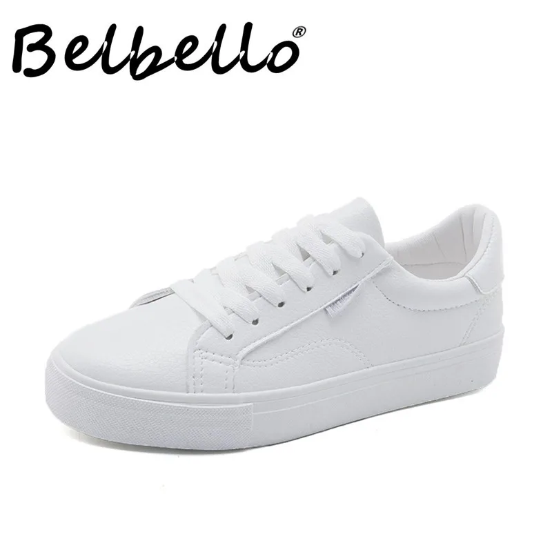 Белые Резиновые Нескользящие дышащие туфли Belbello модель 2019 маленькие размеры 35-40