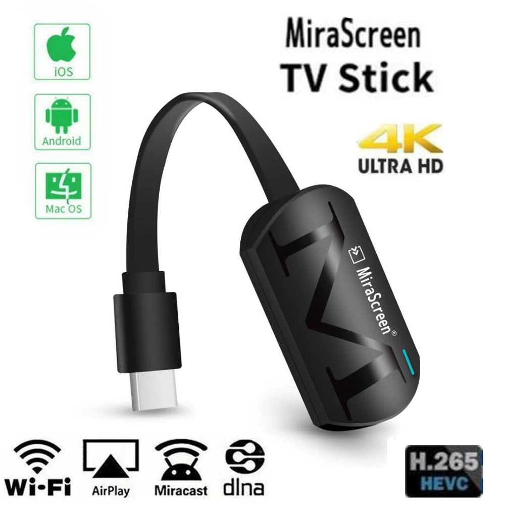 Mira экран G4 Plus 4K беспроводной HDMI Android tv stick Miracast Airplay приемник Wifi ключ зеркальный экран стример литой для IOS