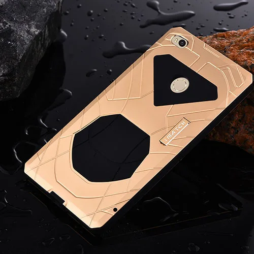 gold Чехол для Xiaomi mi Max 2 Max2 Slim Energy Armor противоударный алюминиевый сплав металлический сверхмощный защитный чехол для Xiao mi Max 2 - Цвет: gold
