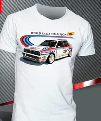 Футболка Lancia Delta Martini evotizione Hf Integrale Rally Legend 2019 новая одежда из 100% хлопка, большие размеры, лучшие футболки