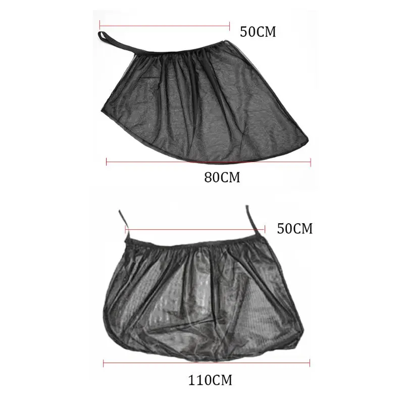 

4pcs Universal Car Sunshade Black Mesh Sunshade Breathable Set Protector Cover