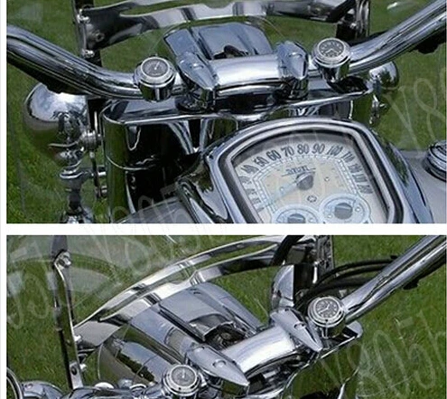Хромированная Ручка Крепление часы и термометр для Fit XL883 Dyna 1200 Wide Glide поплавок Road Kings Electra