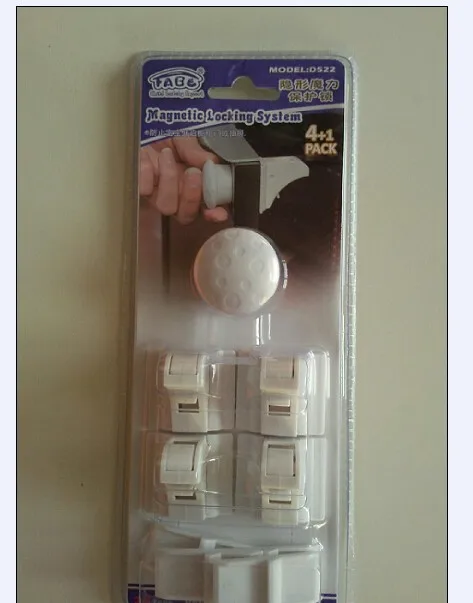 100set free shipping Safety Baby Magnetic Cabinet Locks Childproof Your Cupboards with These Invisible Locks