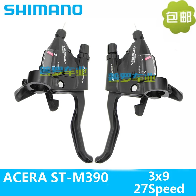 SHIMANO Acera горный велосипед ST-M390/T3000 рычаг переключения ручного тормоза 3*9 Скорость 24s MTB велосипед соединенный DIP переключатель велосипеда - Цвет: M390