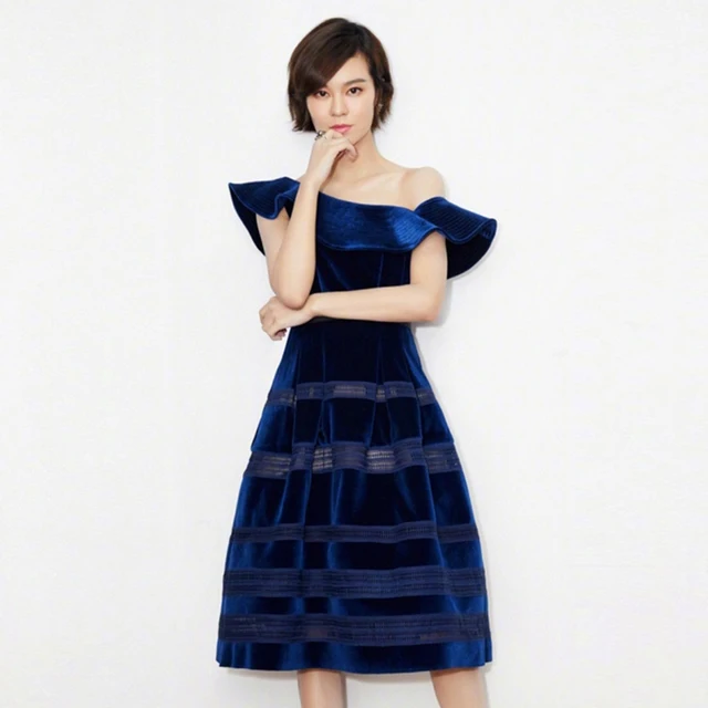 Sapphire Blue Casual Dresses
