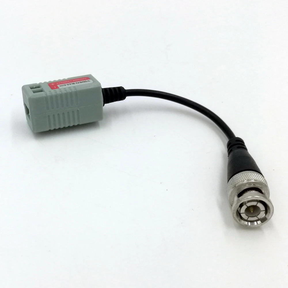 CCTV Camera Passive Video Balun Transceiver BNC Connector Coaxial Cable (6Pairs 12pcs)