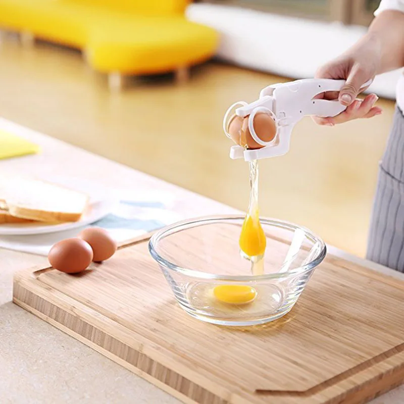 Egg Cracker And Separator Handheld Egg Breaker Splitter Divider Easy