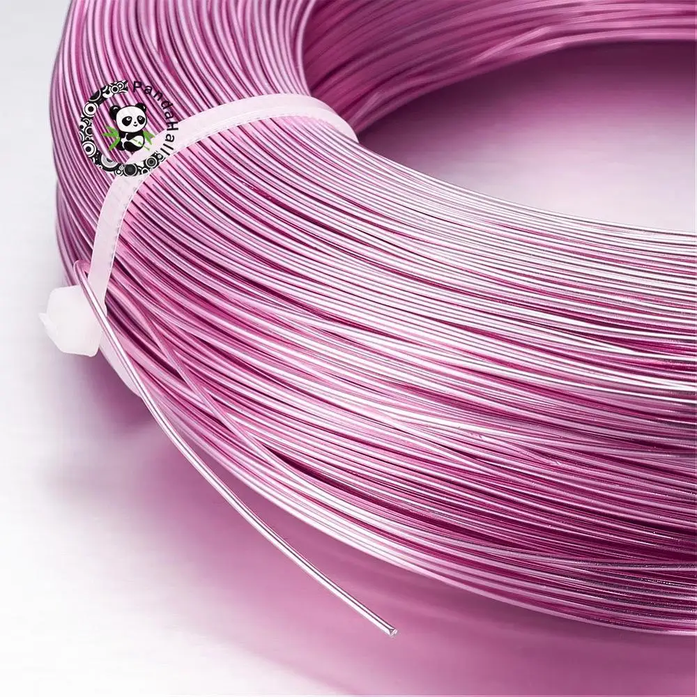 Алюминиевая проволока для изготовления ювелирных изделий 3 мм около 26 м/рулон - Цвет: Pink
