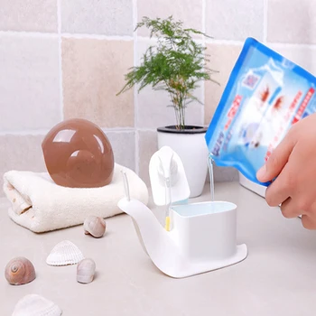 

Cute Snail Soild Color Soap Dispenser Cosmetics Bottles Bathroom Hand Sanitizer Shampoo Body Wash Lotion Bottle Empty Bottle