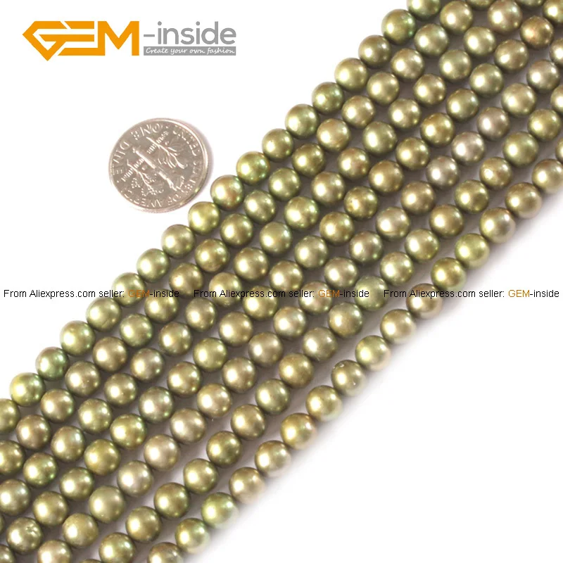Round Pearl Beads 6mm-7mm Egg Pearl Beads Fashion ...