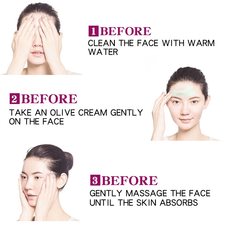 Olive Peptide Firming Anti Wrinkle Cream Reduce Face Fine Lines Tighten Pores Whitening Oil Control Acne 5
