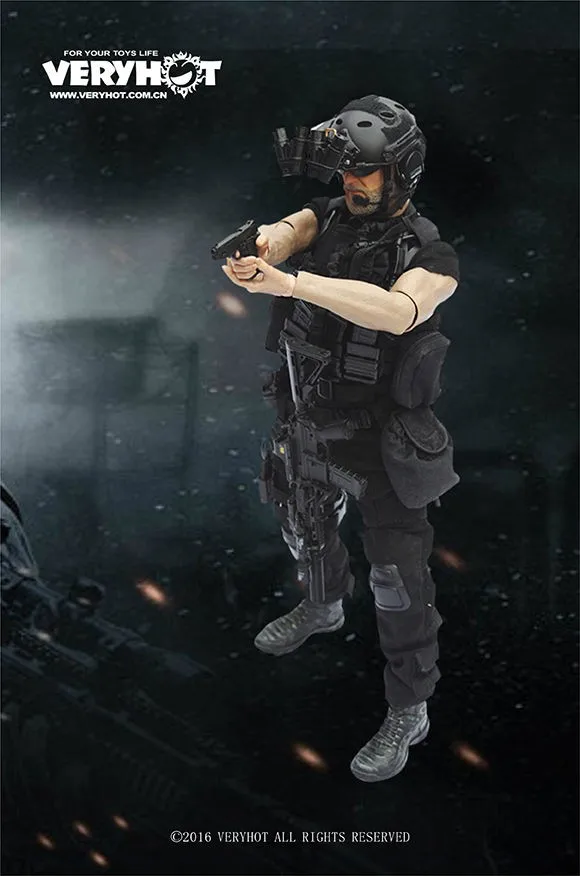 Очень популярный американский морской CQB Close Quarters Battle NIGHT Версия набор 1/6(без головы и тела