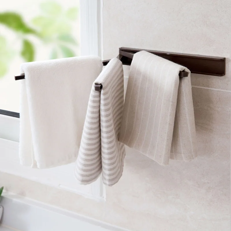 

LIYIMENG Kitchen Organizer Scouring Holder Towel Rack Bathroom Storage Bar Towel Hanger Tableware Shelf Pad Sponge Holder