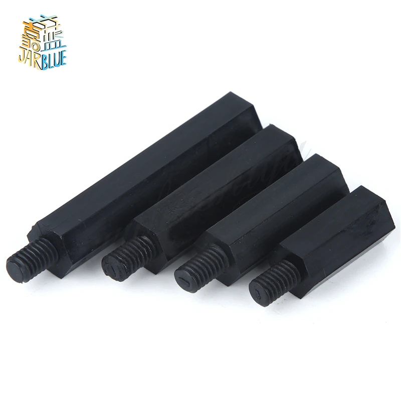 50 шт. M2 * L + 5 мм M2.5/M3/M4 6 резьба пластиковый винт для материнской платы