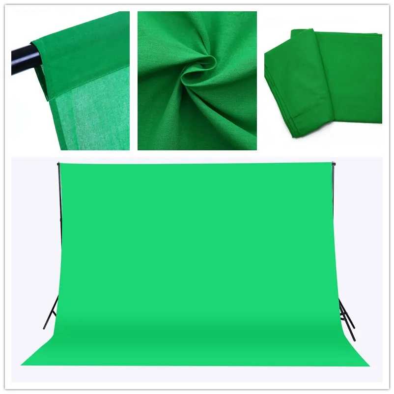 GSKAIWEN 3Mx4M Solid color Backgrounds Green screen cotton Muslin background Photography backdrop for Photo Studio