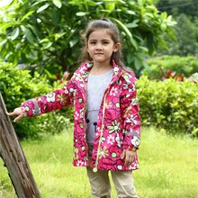 Waterproof Windproof Children Outerwear Baby Girls Jackets Child Coat Warm Polar Fleece For 3-12T Spring Autumn Winter